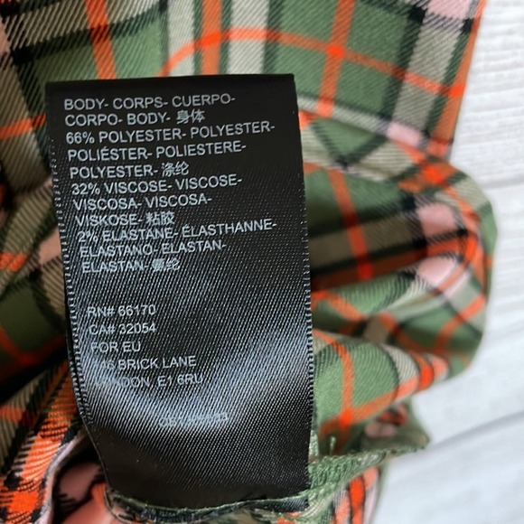 Urban Outfitters Monica Plaid Mini Dress Women's Size Small - Picture 9 of 9